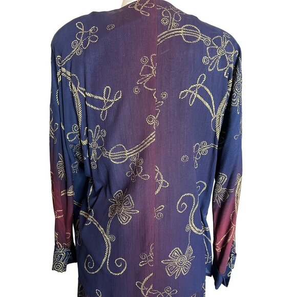 Vintage Carole Little Petites Size 4 Boho Jacket Blouse & Skirt Set - Picture 9 of 16